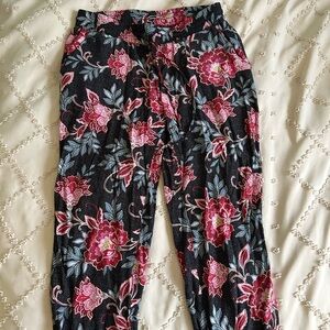 Floral Navy BluePants